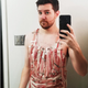 Video gamer in bacon shirt
